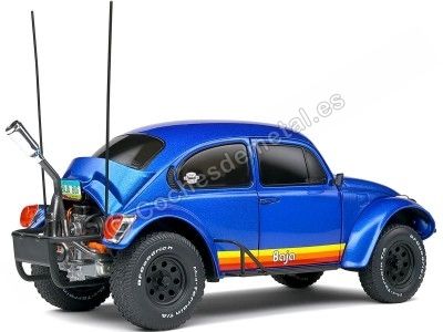 Cochesdemetal.es 1975 Volkswagen VW Escarabajo "Baja Bug" Azul Metalizado 1:18 Solido S1809601 2