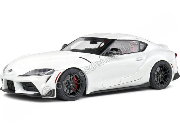 Cochesdemetal.es 2023 Toyota Supra GR Blanco Perla 1:18 Solido S1809002