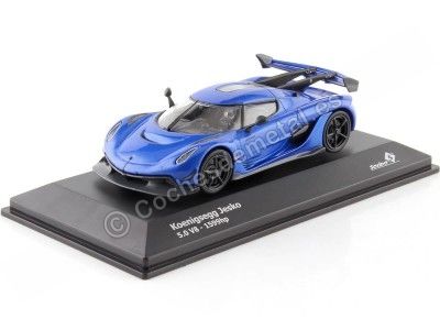 Cochesdemetal.es 2021 Koenigsegg Jesko 5.0 V8 1599hp Azul Metalizado 1:43 Solido S4312601