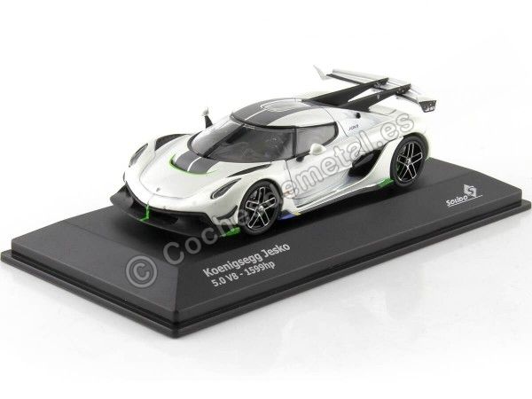 CARSDEMETAL.ES 2021 Koenigsegg Jesko 5.0 V8 1599HP Pearl White 1:43 Solino S4312602