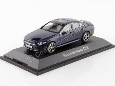 Cochesdemetal.es 2018 Mercedes-Benz CLS (C257) Azul Metalizado Cavansite 1:43 Dealer Edition B66960543