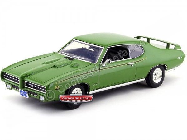 1969 Pontiac GTO Judge Verde 1:18 Motor Max 73133 Cochesdemetal 1 - Coches de Metal 