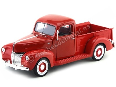 Cochesdemetal.es 1940 Ford Pickup Truck Rojo 1:18 Motor Max 73170