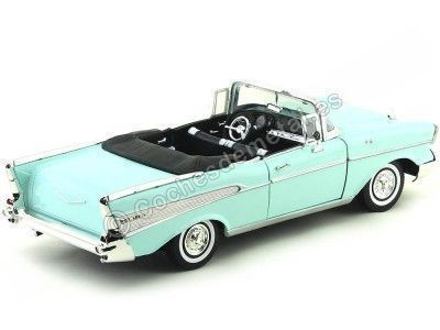 Cochesdemetal.es 1957 Chevrolet Bel Air Open Convertible Verde 1:18 Motor Max 73175 2