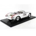 Cochesdemetal.es 1956 Porsche 550A Spyder "Pequeño Bastardo, Nº130 James Dean" Plateado/Rojo 1:12 KK-Scale KKDC120111