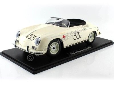 Cochesdemetal.es 1955 Porsche 356 A Speedster "Nº33 James Dean" Blanco 1:12 KK-Scale KKDC120096