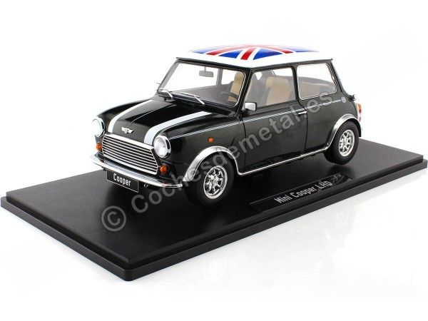 Cochesdemetal.es 1997 Mini Cooper Sport Pack 1.3i Verde Oscuro Metalizado Con Bandera UK 1:12 KK-Scale KKDC120056L