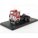 Cochesdemetal.es 1960 Cabeza Tractora White 7400 SZM de 3 Ejes Rojo/Gris Plata 1:43 IXO Models TR170.22