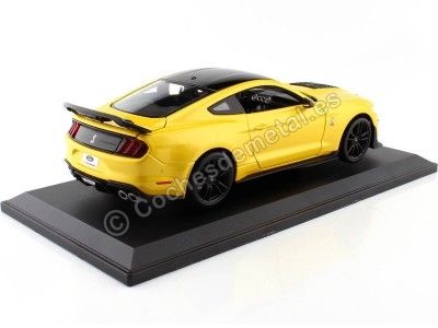 Cochesdemetal.es 2020 Ford Mustang Shelby GT500 Amarillo/Negro 1:18 Maisto 31452 2