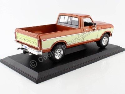 Cochesdemetal.es 1979 Ford F150 Pick-Up Bronce Metalizado/Blanco Crema 1:18 Maisto 31462 2