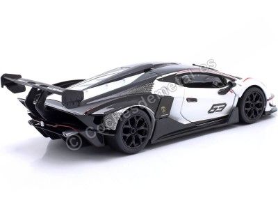 Cochesdemetal.es 2021 Lamborghini Essenza SCV12 Blanco/Negro 1:24 Bburago 18-28023 2