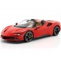 Cochesdemetal.es 2021 Ferrari SF90 Stradale Hybrid Spider Rojo 1:18 Bburago 16016