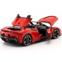 Cochesdemetal.es 2021 Ferrari SF90 Stradale Hybrid Spider Rojo 1:18 Bburago 16016