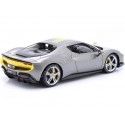 Cochesdemetal.es 2022 Ferrari 296 GTB Assetto Fiorano Gris/Amarillo 1:18 Bburago 16017