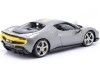 Cochesdemetal.es 2022 Ferrari 296 GTB Assetto Fiorano Gris/Amarillo 1:18 Bburago 16017