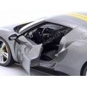 Cochesdemetal.es 2022 Ferrari 296 GTB Assetto Fiorano Gris/Amarillo 1:18 Bburago 16017