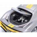 Cochesdemetal.es 2022 Ferrari 296 GTB Fiarano Gris / Amarillo Asculte 1:18 Bburago 16017