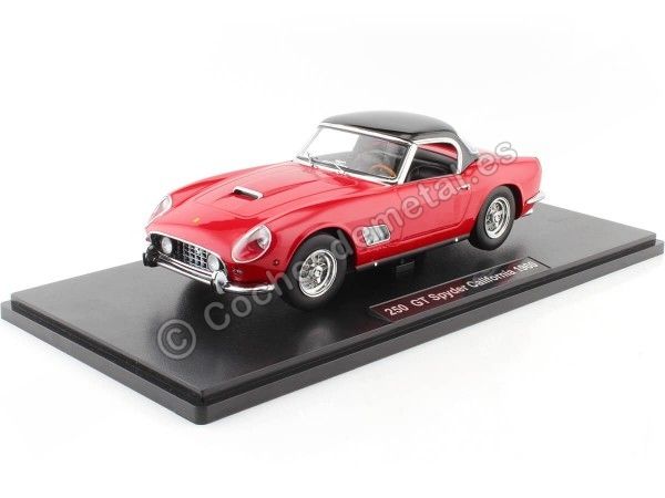 Cochesdemetal.es 1960 Ferrari 250 GT California Spyder Rojo/Negro 1:18 KK-Scale KKDC181046