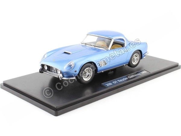 Cochesdemetal.es 1960 Ferrari 250 GT California Spyder Azul Metalizado 1:18 KK-Scale KKDC181044
