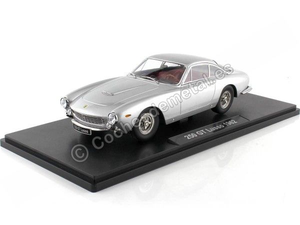 Cochesdemetal.es 1962 Ferrari 250 GT Lusso Plateado 1:18 KK-Scale KKDC181022