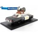 Cochesdemetal.es 1974 Dodge Monaco "Bluesmobile look-a-like Con Altavoz" Blanco/Negro1:18 KK-Scale KKDC181121