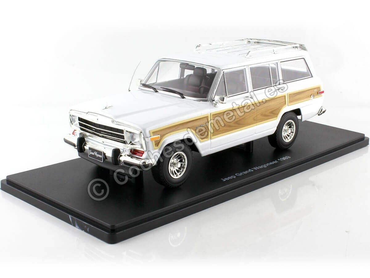 1989 Jeep Grand Wagoneer Blanco/Madera 1:18 KK-Scale KKDC181111