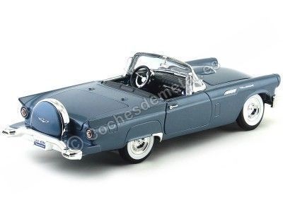 Cochesdemetal.es 1957 Ford Thunderbird Open Convertible Azul 1:18 Lucky Diecast 92358 2