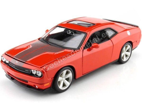 Cochesdemetal.es 2008 Dodge Challenger SRT8 Rojo Teja 1:24 Maisto 31280