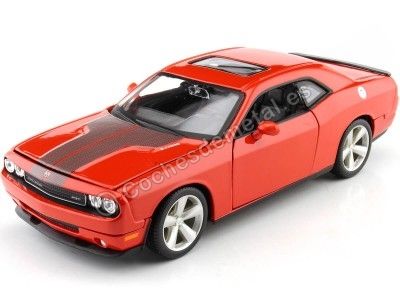 Cochesdemetal.es 2008 Dodge Challenger SRT8 Rojo Teja 1:24 Maisto 31280