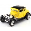 Cochesdemetal.es 1929 Ford Model A Hot Rod Coupe Amarillo/Negro 1:24 Maisto 31201