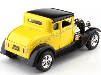 Cochesdemetal.es 1929 Ford Model A Hot Rod Coupe Amarillo/Negro 1:24 Maisto 31201 2