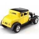 Cochesdemetal.es 1929 Ford Modèle A Hot Rod Coupé Amarillo / Negro 1:24 Food 31201