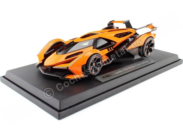 Cochesdemetal.es 2021 Lamborghini Lambo V12 Vision Gran Turismo Naranja 1:18 Maisto 36454