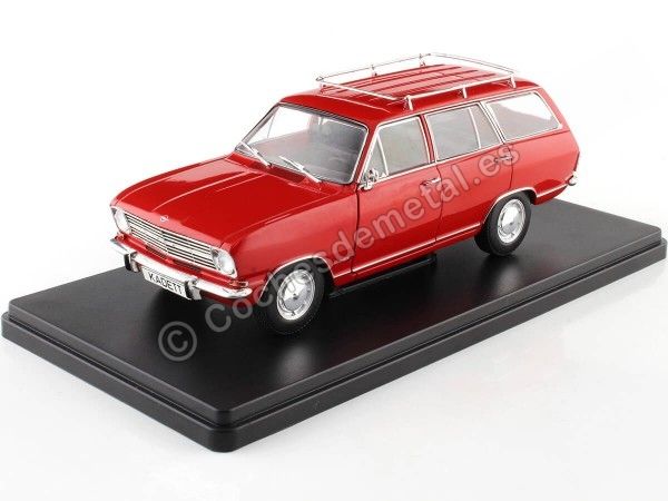 Cochesdemetal.es 1965 Opel Kadett B Caravan Rojo 1:24 WhiteBox 124193-O