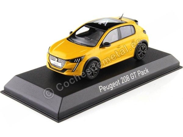 Cochesdemetal.es 2022 Peugeot 208 GT Pack Amarillo Faro 1:43 Norev 472835