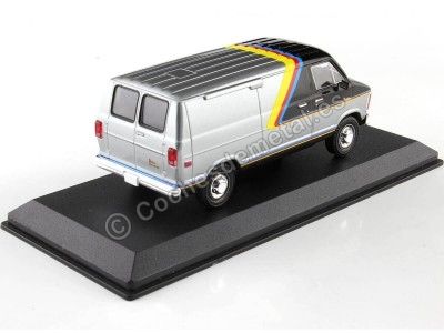 Cochesdemetal.es 1980 Furgoneta Dodge RAM B250 VAN Negro/Gris 1:43 Greenlight 86600 2