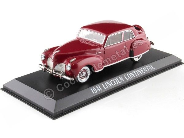 Cochesdemetal.es 1941 Lincoln Continental Granate 1:43 Greenlight 86324