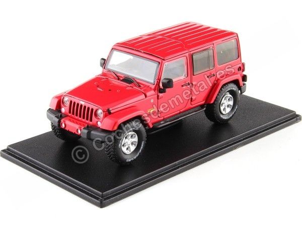 Cochesdemetal.es 2017 Jeep Wrangler Unlimited Sahara Rojo 1:43 Greenlight 86177