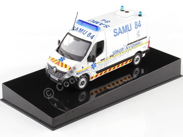 Cochesdemetal.es 2014 Renault Master Furgoneta SAMU 84 de Avignon Blanco 1:43 Norev 518789