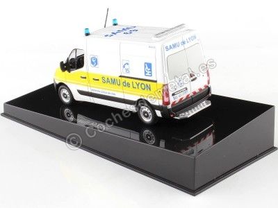 Cochesdemetal.es 2014 Renault Master Furgoneta SAMU 69 de Lyon Blanco/Amarillo 1:43 Norev 518790 2