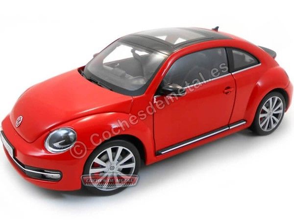 Cochesdemetal.es 2012 Volkswagen New Beetle Rojo 1:18 Welly 18042