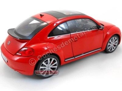 Cochesdemetal.es 2012 Volkswagen New Beetle Rojo 1:18 Welly 18042 2