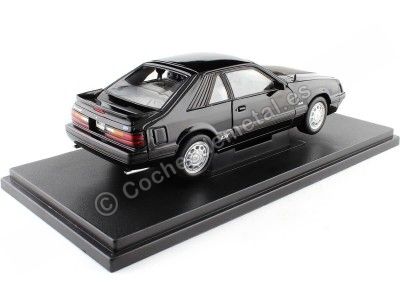Cochesdemetal.es 1986 Ford Mustang GT 5.0 Negro 1:18 Welly 12526 2