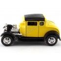 Cochesdemetal.es 1929 Ford Modèle A Hot Rod Coupé Amarillo / Negro 1:24 Food 31201