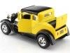 Cochesdemetal.es 1929 Ford Modèle A Hot Rod Coupé Amarillo / Negro 1:24 Food 31201