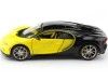 Cochesdememetal.es 2016 Bugatti Chiron Amarillo / Negro Metallades 1:24 Food 32509