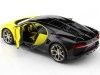 Cochesdememetal.es 2016 Bugatti Chiron Amarillo / Negro Metallades 1:24 Food 32509