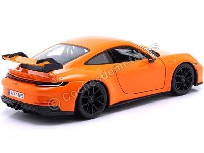 Cochesdemetal.es 2021 Porsche 911 (992) GT3 Naranja Lava 1:24 Bburago 21104 2