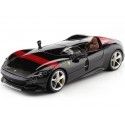 Cochesdemetal.es 2019 Ferrari Monza SP1 Barchetta Monoposto Negro/Rojo 1:24 Bburago 26027