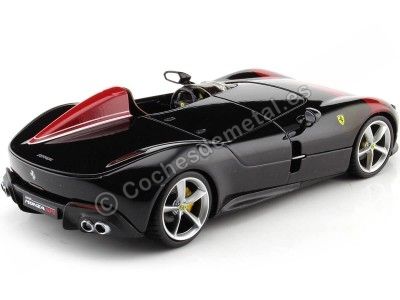 Cochesdemetal.es 2019 Ferrari Monza SP1 Barchetta Monoposto Negro/Rojo 1:24 Bburago 26027 2